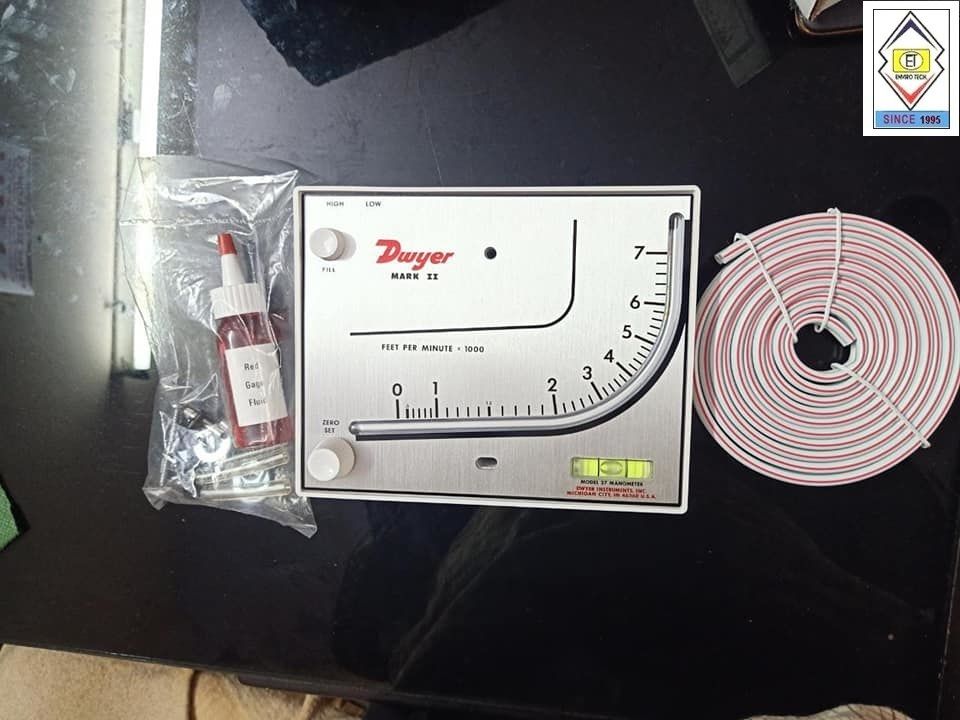 Mark II Model 40-250PA Dwyer Manometer Range 10-0-250 Pa