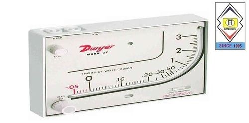 Mark Ii Model 41-2 Dwyer Manometer Range .2-0-2.4 Inches Accuracy: A 3% Fs. %