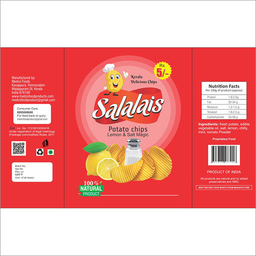 Salalais Rs 5 Small Pack-1 Chips Packing Cover