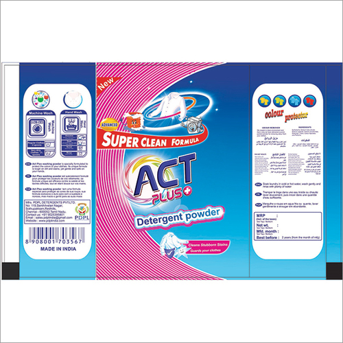 Act Plus Detergent Powder 200g Pouch