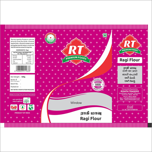 RT Ragi Flour Packing Pouches By AS PACKAGING INDUSTRIES