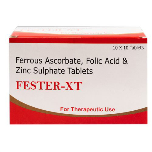 Ferrous Ascorbate - Folic Acid And Zinc Sulphate Tablets