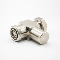 Coaxial RF Lightning Arrester DIN Male Butt-Joint Female T Type IP67 Straight Nickel Plating