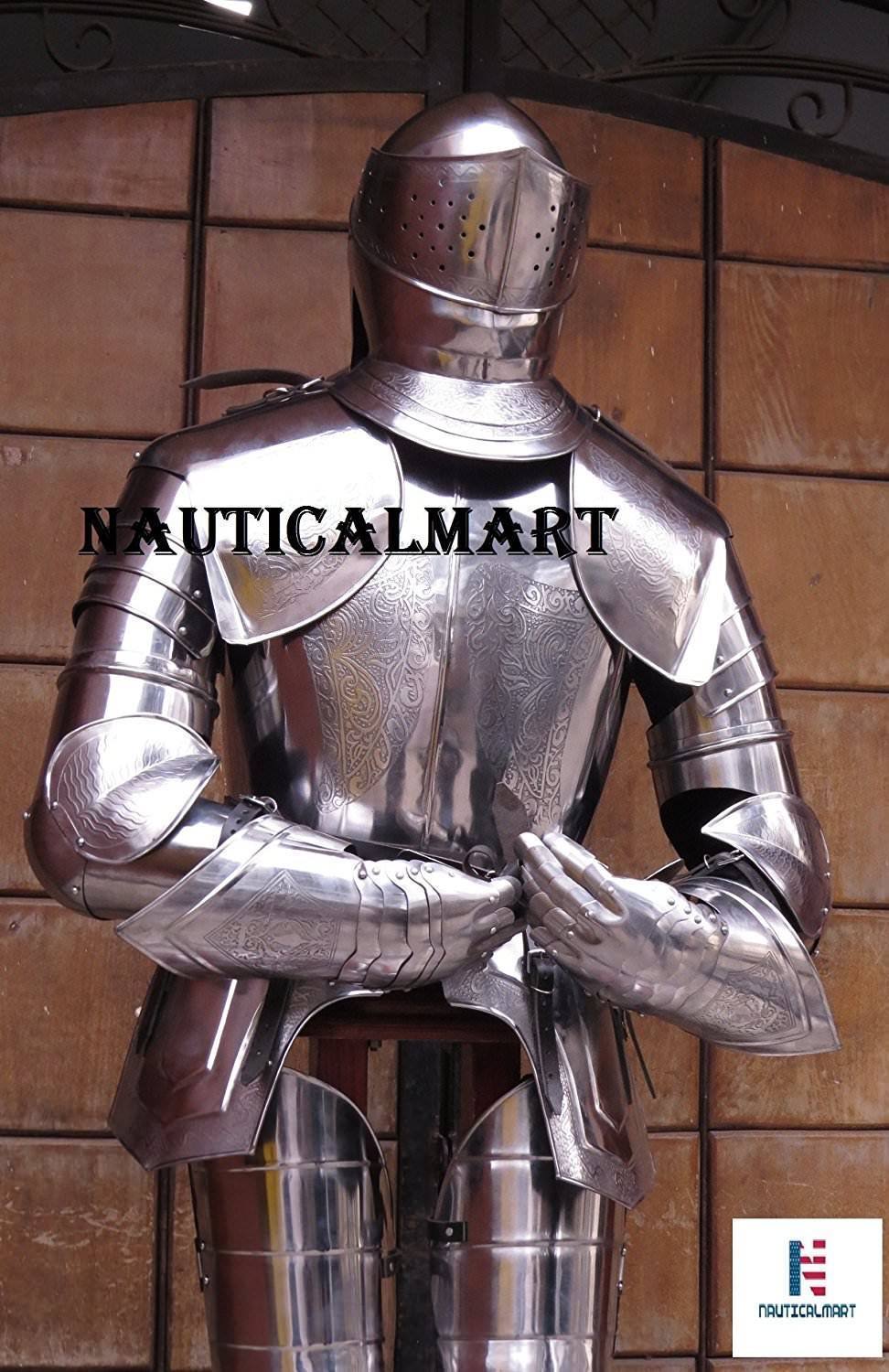 NauticalMart Medieval 16th Century Spanish Larp Knight Suit Of Armor