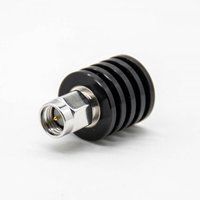 SMA Male Load Lightning Arrester Black Straight Circular Connectors