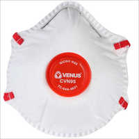 Venus N95 Mask - Non-woven Fabric, 10.5cm X 8.5cm, 5 Layers, Adjustable Nose Clip | Effective Protection Against Airborne Particles, Dust, Bacteria And Viruses, Elastic Straps, Exhalation Valve
