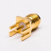 SMA Connector Straight Female For Edge Mount