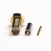 Crimp Type Connector SMA Female For RG316 Coaxial Cable