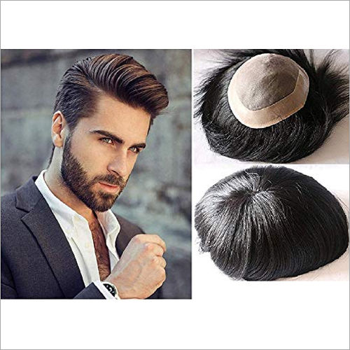 Majik Human Hair Patch Wig For Men Full Head Normal Monofilament 8x6  Inch Black 2Pcs Color Refresher  Amazonin Beauty