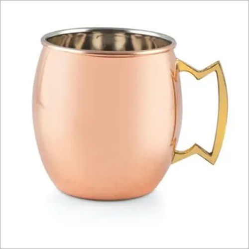 Beer Mug Copper Plain  Hammered 610 ml