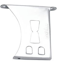 Glass Metal Bracket - Rust-proof Iron, 21 Gauge Thickness, Silver Color | Bright Chrome Plated Finish, Simple Installation, High Strength Support