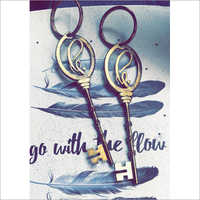 Key Shape Earrings