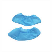Surgical Shoe Cover - Pvc Material, One Size, Blue Color | Elastic Opening, Fluid Repellant, Bulk Packaging, Surgical Application