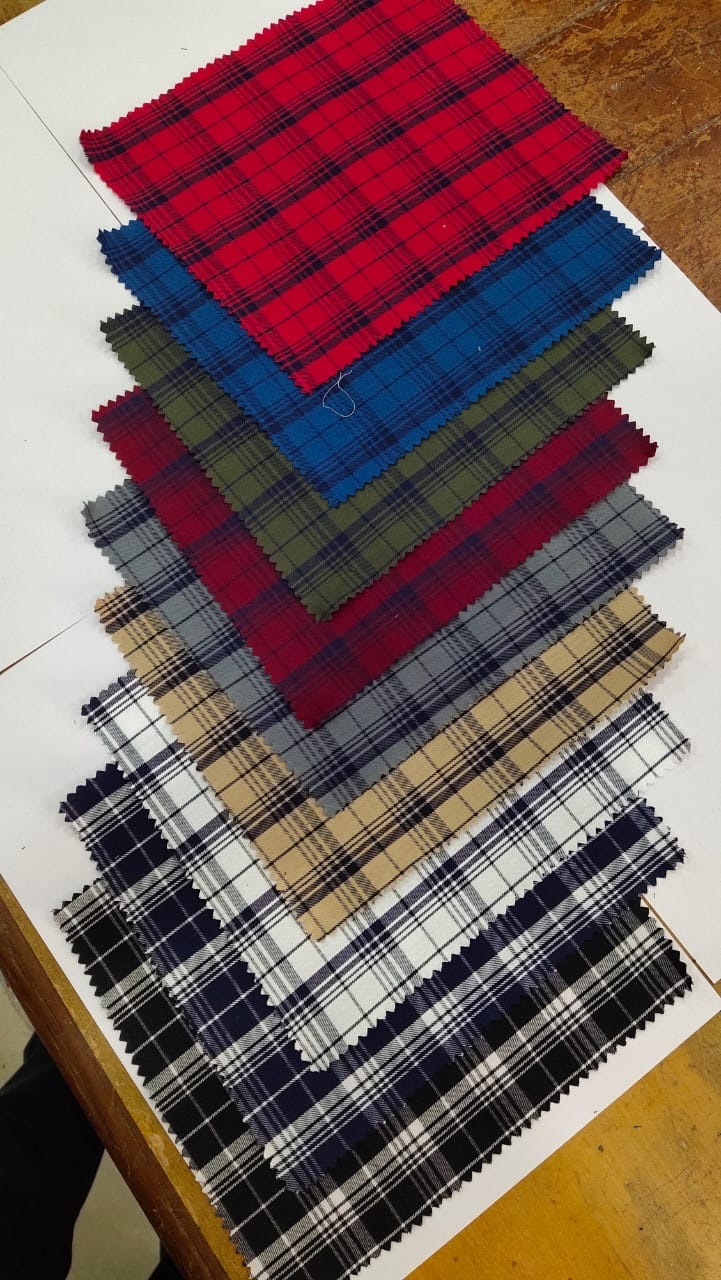 Cotton Yarn Dyed Shirting Fabric