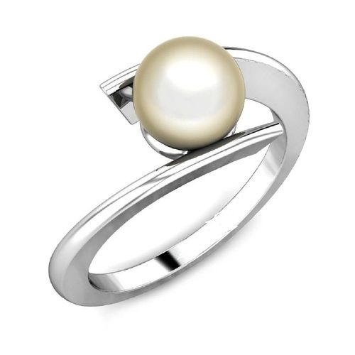 92.5 Silver Pearl Rings Gender: Unisex