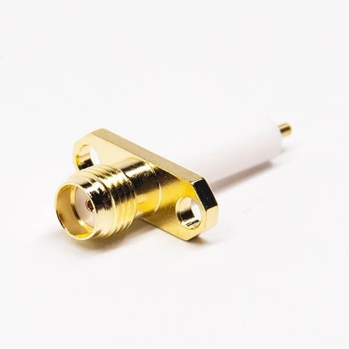 SMA Connector 2Hole Flange Straight Female For Panel Mount