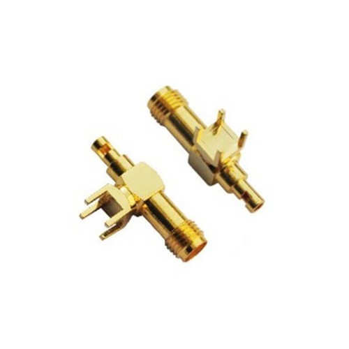 SMA Connector Coaxial Angled Female For PCB Mount