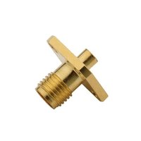 SMA Connector Female With Cable 4 Holes Flange Mount