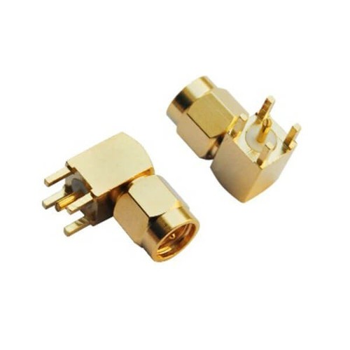 SMA Connector Right Angled Male For PCB Mount