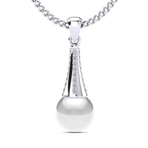 silver Pearl Pendant