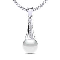 Silver Pearl Pendant Gender: Women