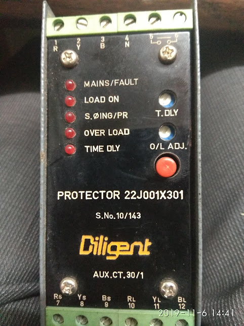 Single Phase Protection Relay - Color: Green