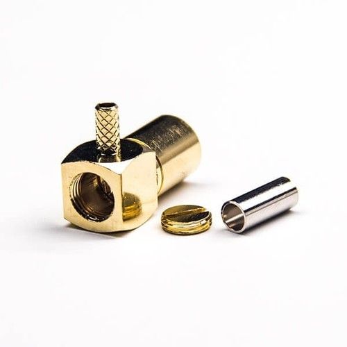 RF Connector SMB Type Male Crimp Type For Coaxial Cable