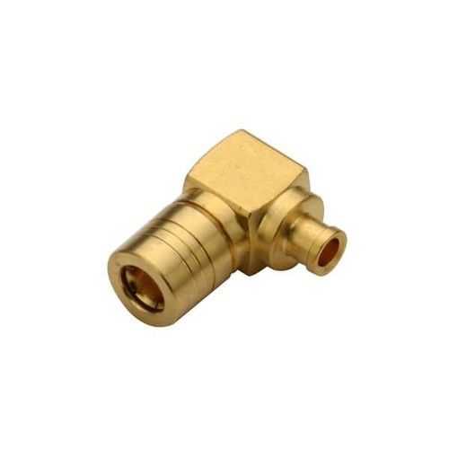 Right Angle SMB Connector Male Solder Type For Cable