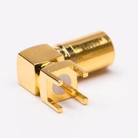 SMB Connector Male Angled Through Hole For PCB Mount