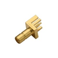 SMB Straight Gold Plated Female End Launch For Mount