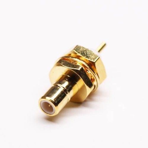 SMB Straight Female Connectors Solder For Cable Extended PTFE