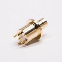 Smb Straight Connector Gold Plated Female Connector For PCB Mount