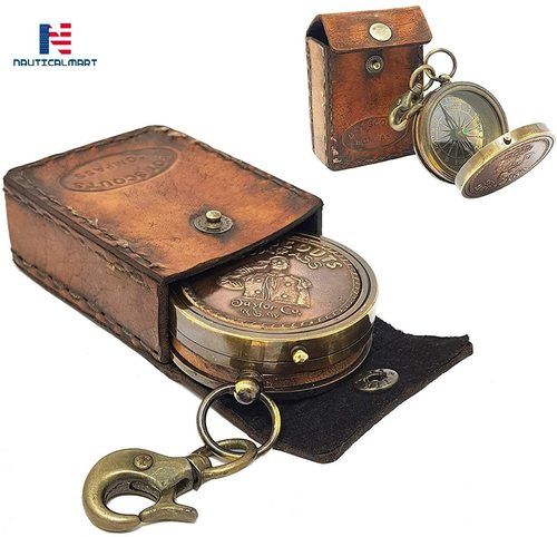 Brass Amarican Magnetic Compass Directional Compass Antique Replica Vintage Sailor's Pirate's Gift