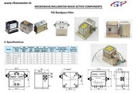 Band Pass Filters - Metal Construction | Optimized For Telecommunication Applications