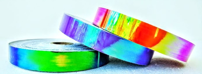 Colorful Iridescent Holographic Tape