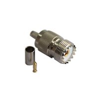 Straight UHF Connector Jack Crimp Type For LMR195