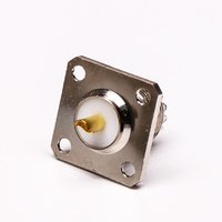 UHF Connector Female Straight With 4 Hole Flange For Panel Mount
