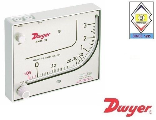 Mark II Model 41-2-AV Dwyer Manometer 0-2.5 inch W.C