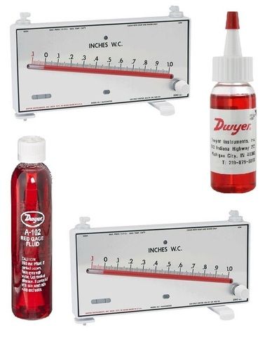 Mark II MM-180 Dwyer Manometer 0-180 MM W.C