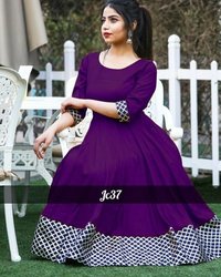 Ladies Printed Long Kurti Bust Size: 40  Centimeter (cm)