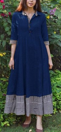 Fancy Collar Kurti Bust Size: 40  Centimeter (cm)