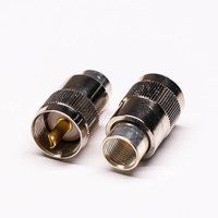 UHF Female Connector For Cable Vertical And Solder Type With Straight