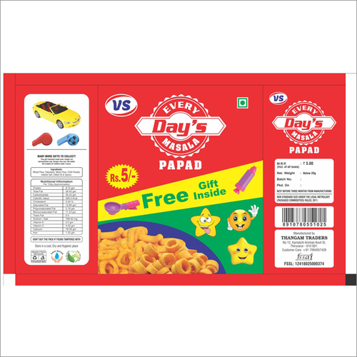 Papad Packing Cover By AS PACKAGING INDUSTRIES