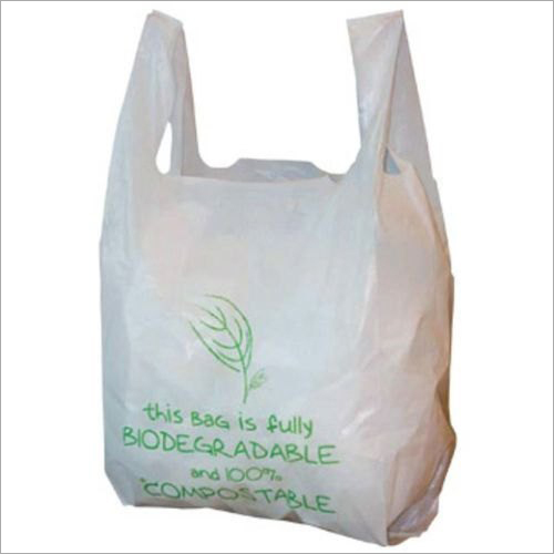 White Biodegradable Compostable Plastic Bags