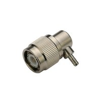 TNC Connector Right Angle Male Crimp Type For Cable RG316