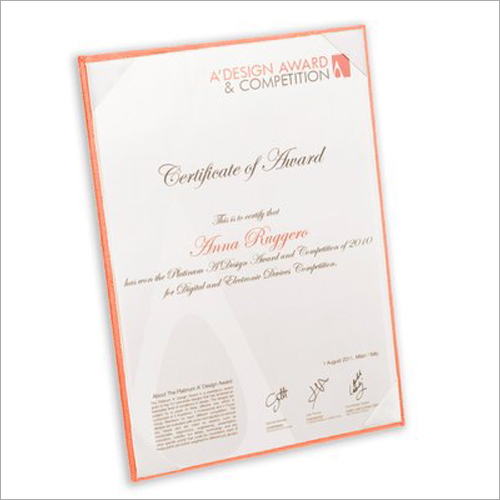 Economy Certificate Holder - Ecoleatherette Material, Customized Size, 40 Elegant Colors Available | Versatile Certificate Holder and Accessory