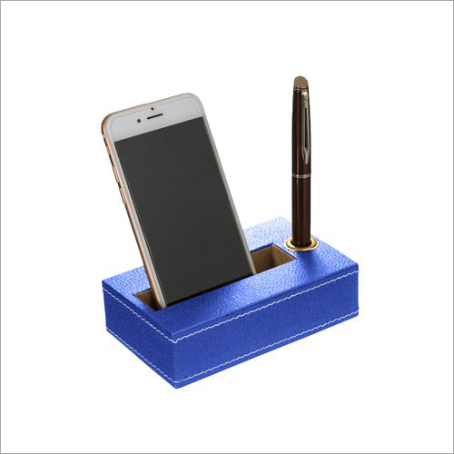 Mobile And Pen Holder - Rectangular Shape Blue Color | Elegant Design for Corporate Use Combines Practical Strength and Durability