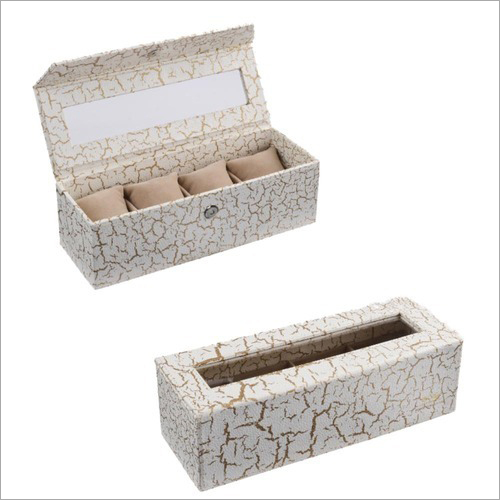 Rectangular Premium Texture Watch Box