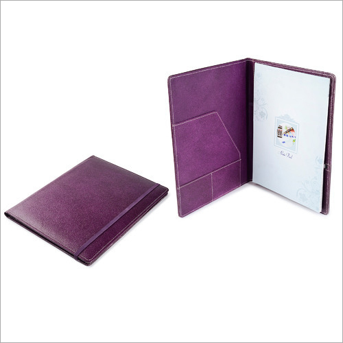 Ecoleatherette Eco Friendly Meeting Folder - Multiple Sizes, Purple, Clasp Closure | Durable, Elegant, Multipurpose, Eco-Friendly