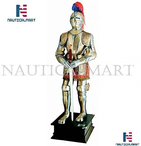 Steel Nauticalmart Carlos V Suit Of Armour - Gold Etched Halloween
